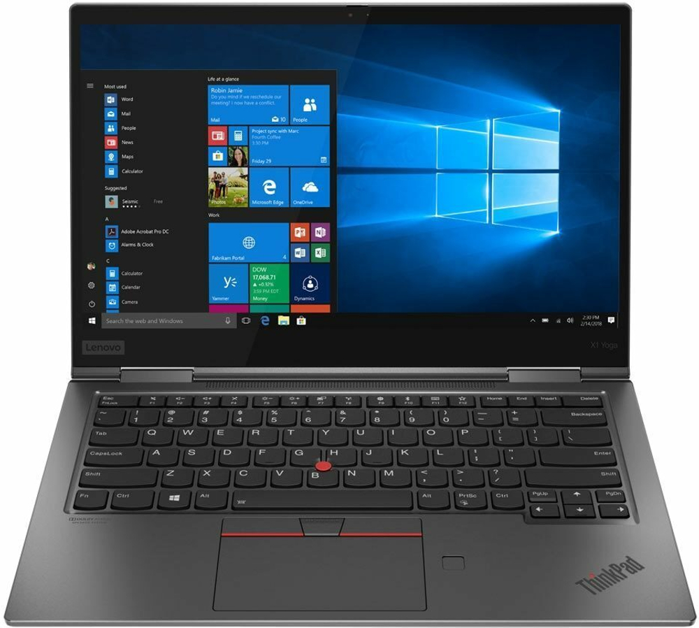 Ноутбук 14" Lenovo ThinkPad X1 Yoga 4 Серый (20QF001TRT)