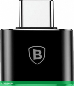 Переходник Baseus Adapter USB-C to USB Black (CATOTG-01)