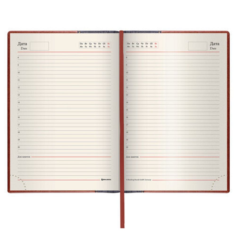 Ежедневник недатированный А5 138х213 мм BRAUBERG "Cayman" под кожу, 160 л., черный/темно-коричневый, 123399