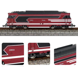 Локомотив Тепловоз HO BB Diesel Locomotive для HanFly Metal Model Train, металлические колеса, 1 поезд - HF67000-RED , полностью совместим c HO 1:87 , Возрастные ограничения от 14+