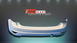 Задний бампер хэтчбек для Ford Focus 2 2007-2009 белый