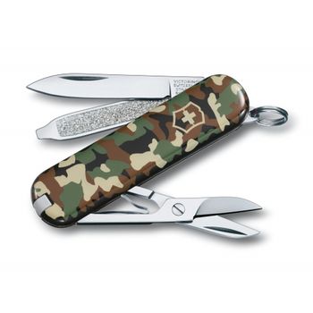 Нож Victorinox Classic 58мм 7 функций Камуфляж зеленый (0.6223.94)