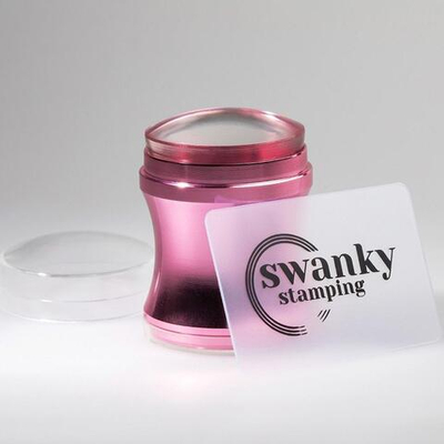 Swanky Stamping Штамп для стемпинга силиконовый, розовый, 4см