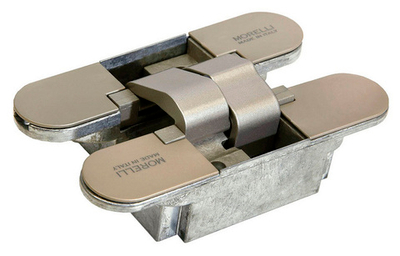 Петля скрытая MORELLI HH-3 SN никель (20кг) регулируемые (для дверей с притвором)