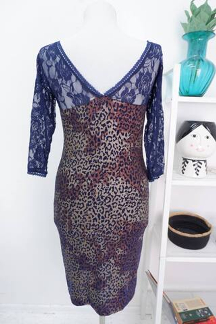 Платье Classic Fashion ажурное с леопардовым принтом 42-44 размер, новое