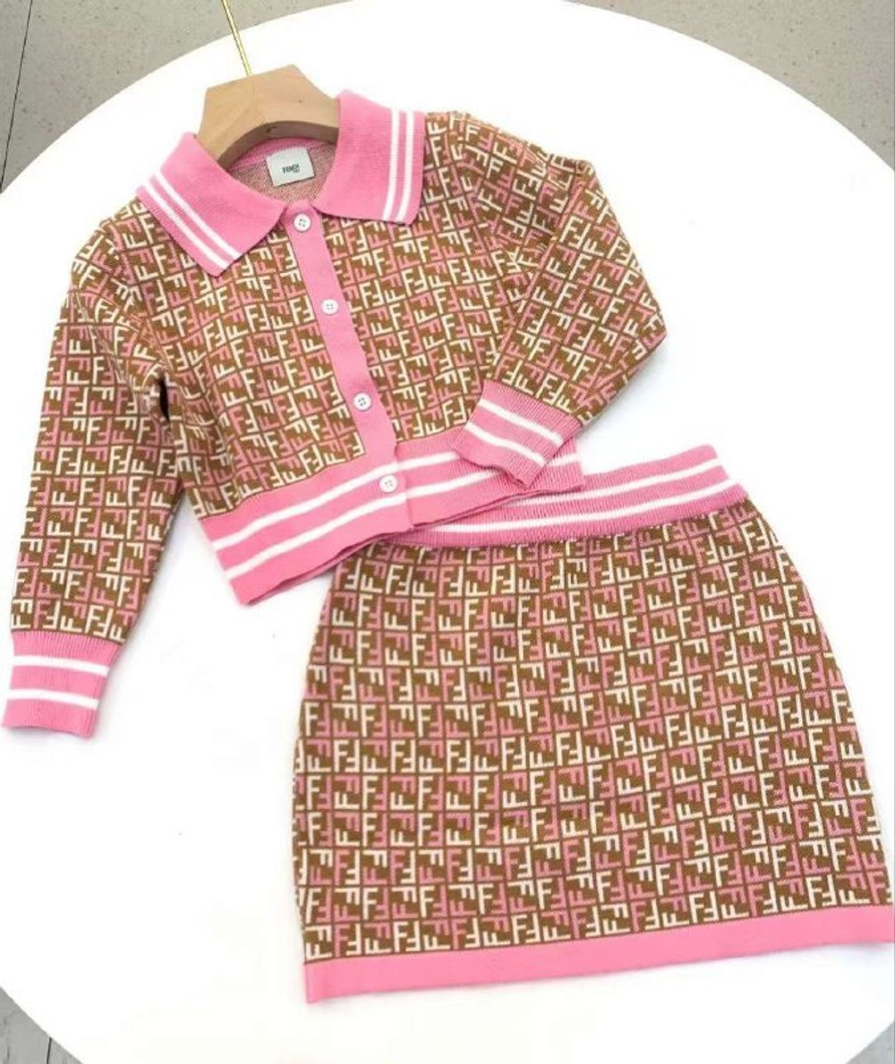 Рубашка и юбка Fendi для девочки
