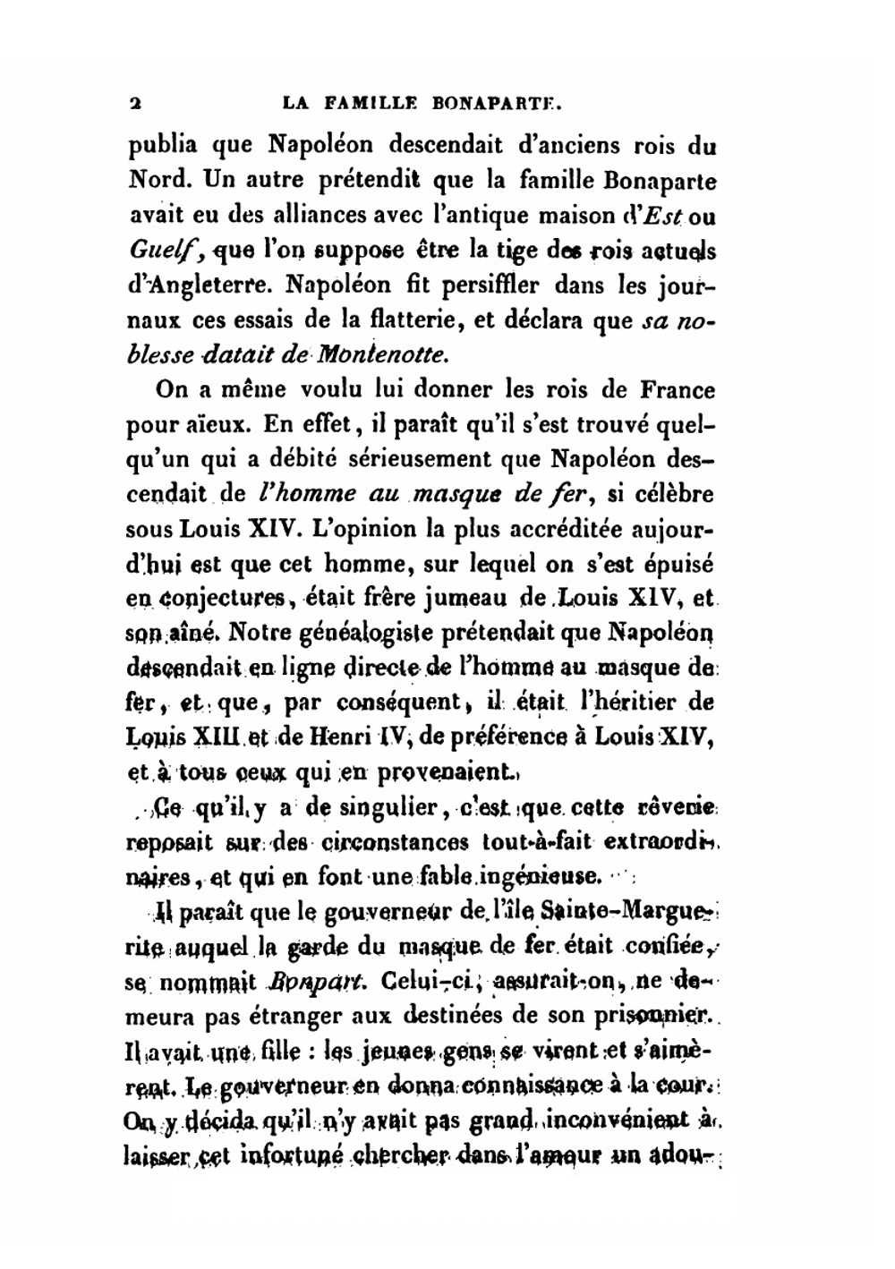 La Famille Bonaparte Depuis 1264 | M. Foissy