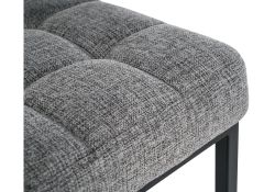 Барный стул Лофт рогожка графит / черный матовый