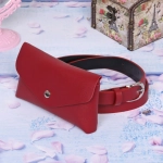 Сумка поясная «Street Fashion - Pop», цвет бордовый, 17.5*11*105см