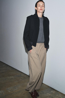 ZARA КУРТКА С ШЕРСТЬЮ — ZW COLLECTION, МОРСКОЙ СИНИЙ