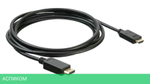 Кабель Buro v 1.2 DisplayPort (m)/HDMI (m) 3м позолоченные контакты черный (BHP DPP_HDMI-3)