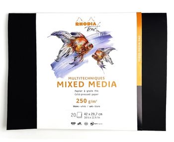 Скетчбук для смешанных техник Rhodia Touch в мягкой обложке А3+ 250 гр (116189C)