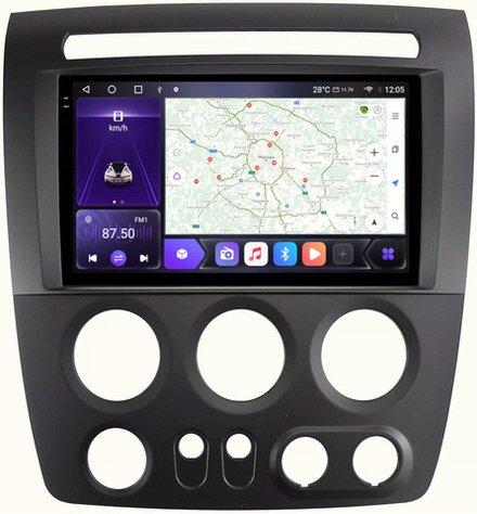 Магнитола для Hummer H3 - Carmedia EW-9299 QLed+2K, Android 12, ТОП процессор, CarPlay, SIM-слот