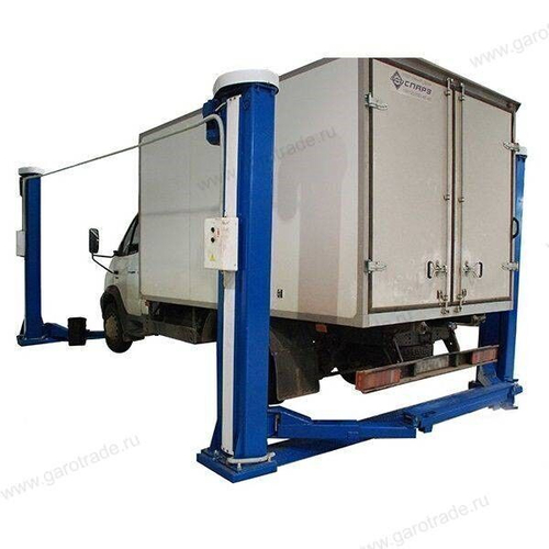 Подъемник электромеханический четырехстоечный стационарный П1-06