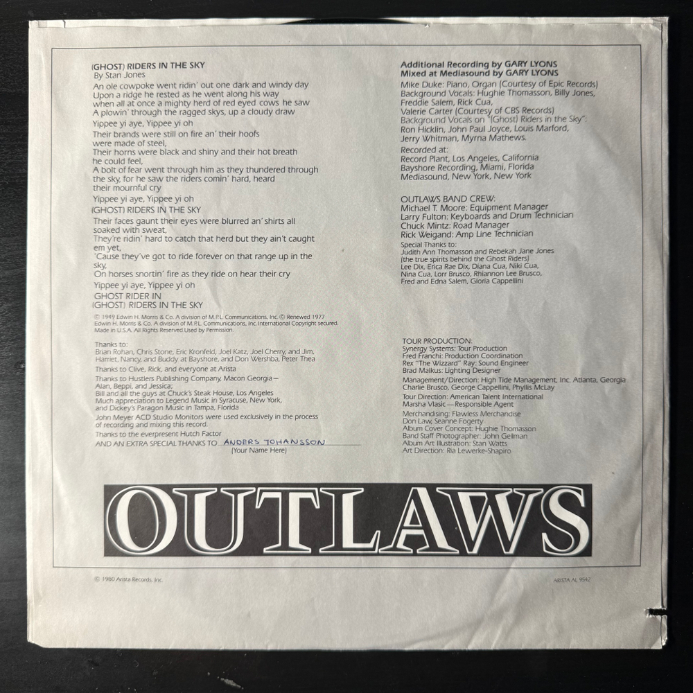 Outlaws - Ghost Riders (США 1980г.)