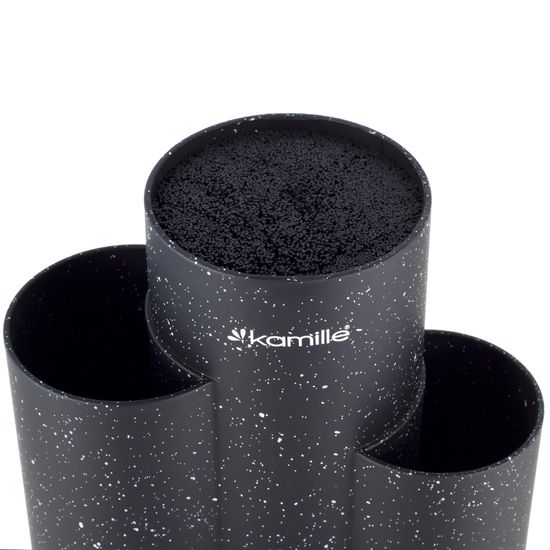 Подставка для ножей тройная 22 см. Kamille KM-7608