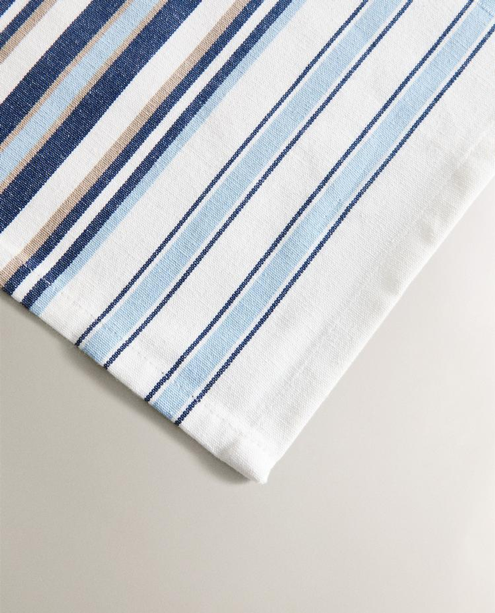 ZARA HOME ПОДСТАВКА ПОД СТОЛОВЫЕ ПРИБОРЫ В ПОЛОСКУ (НАБОР ИЗ 2 ШТ.), СИНИЙ
