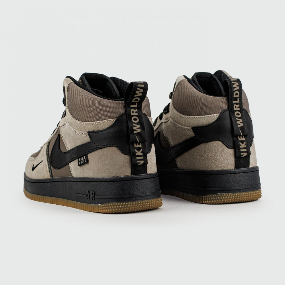 кроссовки Nike Air Force 1 Mid Grey / Dark Grey Winter