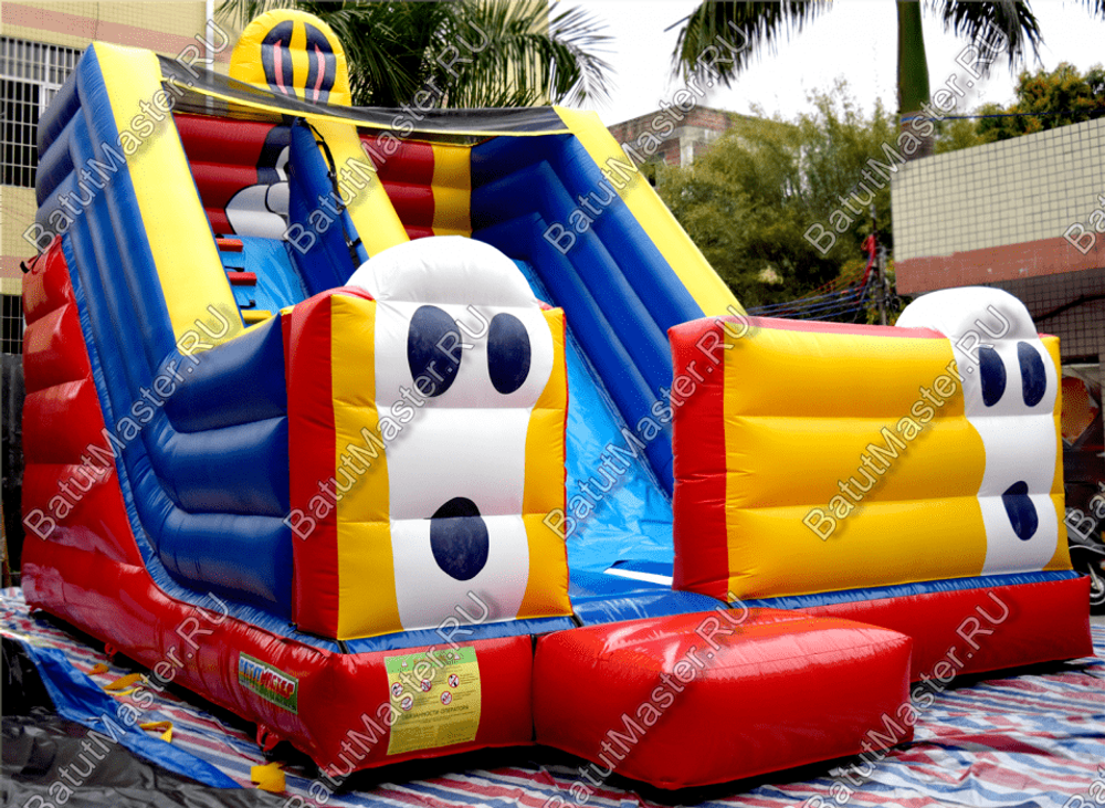 Детский надувной батут-горка "Зайка" 8*5*6 м