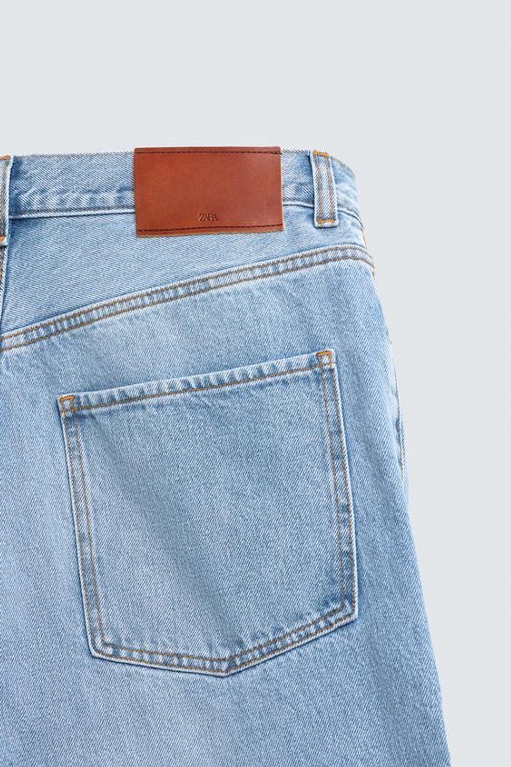 ZARA ДЖИНСЫ STRAIGHT FIT, СИНИЙ