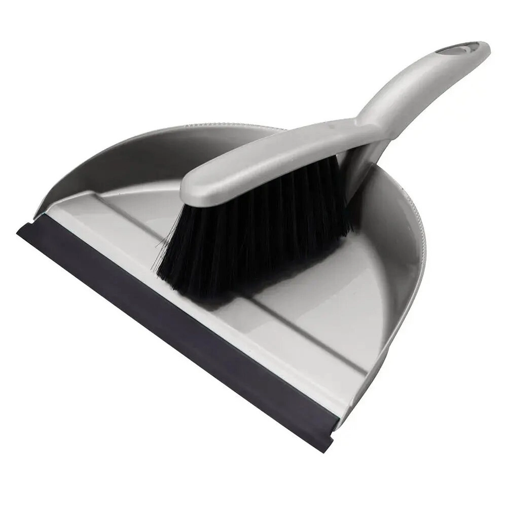 Комплект щетка-сметка Etna с совком с кромкой (серый)