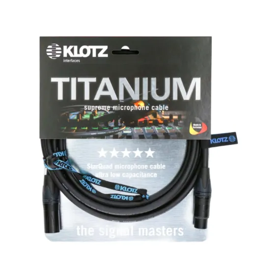 Klotz TI-M0750 Black XLR(f) - XLR(m) 3-pin 7.5m
