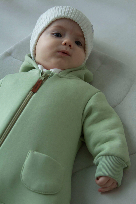 Комбинезон утепленный с капюшоном хаки