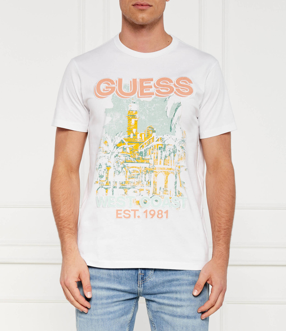 Футболка WEAST COAST GUESS - белый(M4YI22 K8FQ4)