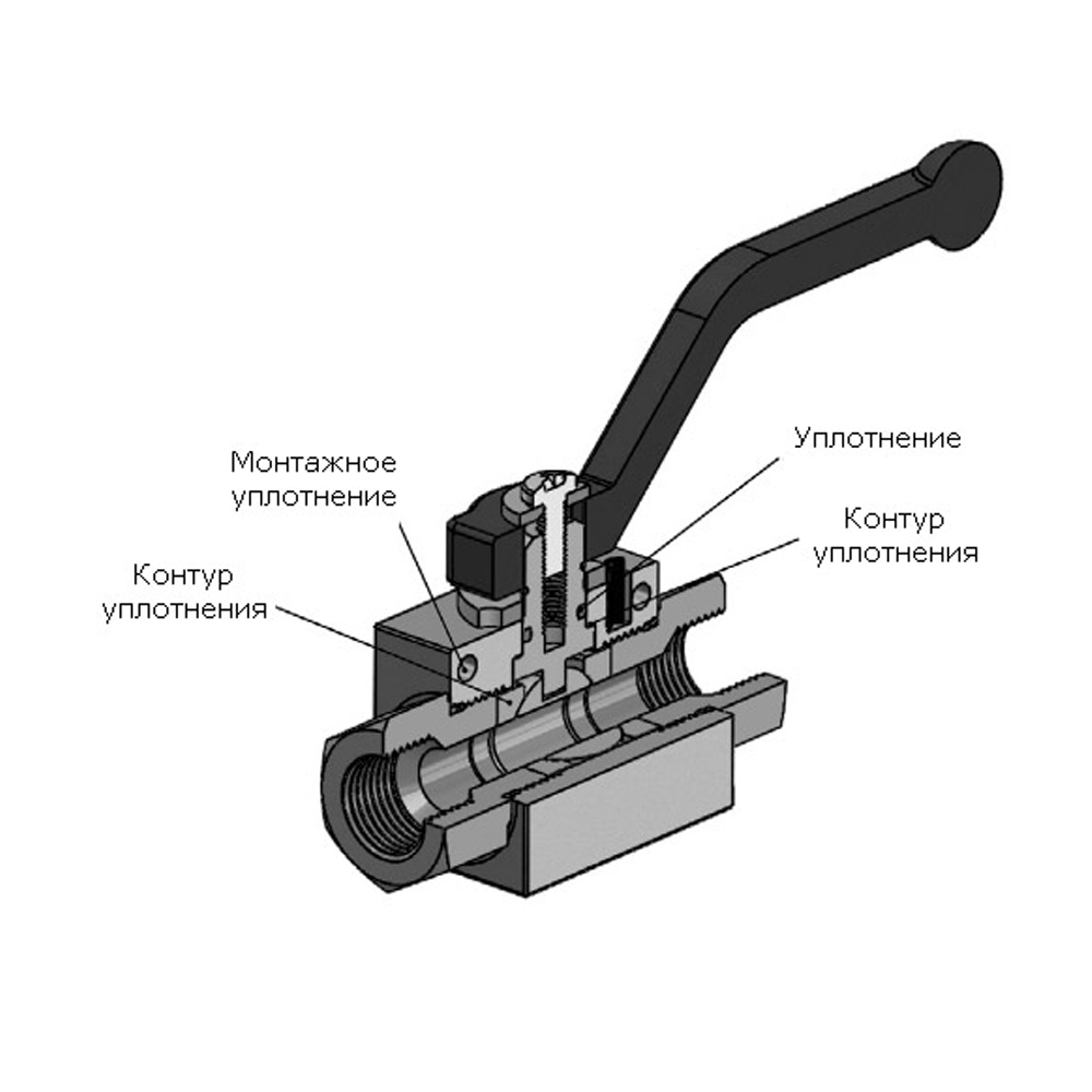 Кран шаровый М27х1,5