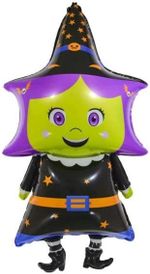 Шар-фигура, фольга, "Маленькая ведьмочка" (Falali), 39"/99 см (БГ-35)