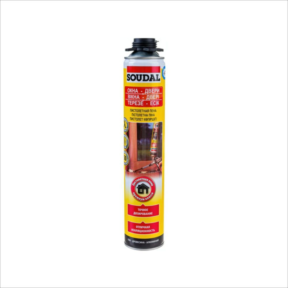 SOUDAL Пена монтажная профессиональная Yellow 50 желтая 750мл
