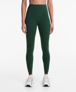 OYSHO Компрессионные легинсы Compressive Raise Up длиной 65 см до щиколотки, зеленый