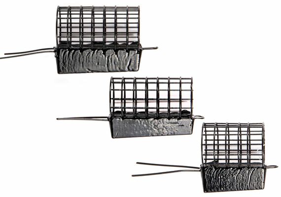 Набор металлических фидерных кормушек FC M1 ТЕЧЕНИЕ 80г 100г 120г 3шт. коробочная версия