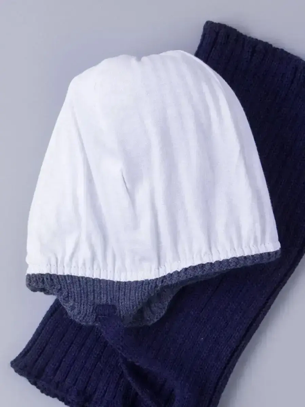 Шапка детская осенняя вязаная и снуд