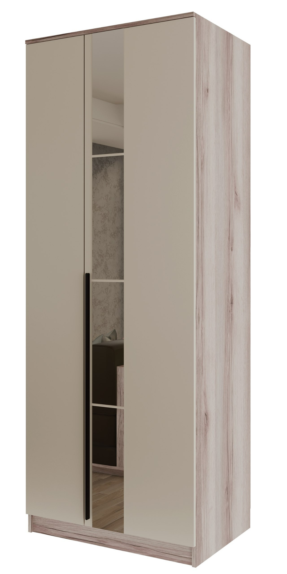 Гостиная ПРИМА-3 Шкаф 800 с зеркалами