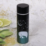 Термос металлический 150 мл «Северный Мишка»синий