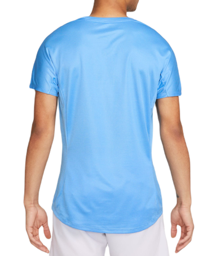 Мужская теннисная футболка Nike Rafa Challenger Dri-Fit Tennis Top - university blue/white
