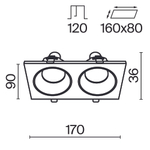 Встраиваемый светильник Technical DL033-2-02B
