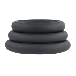 Набор из 3 черных эрекционных колец 3 Ring Circus