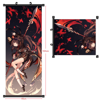 Гобелен "Genshin Impact / Геншин - Ху Тао"