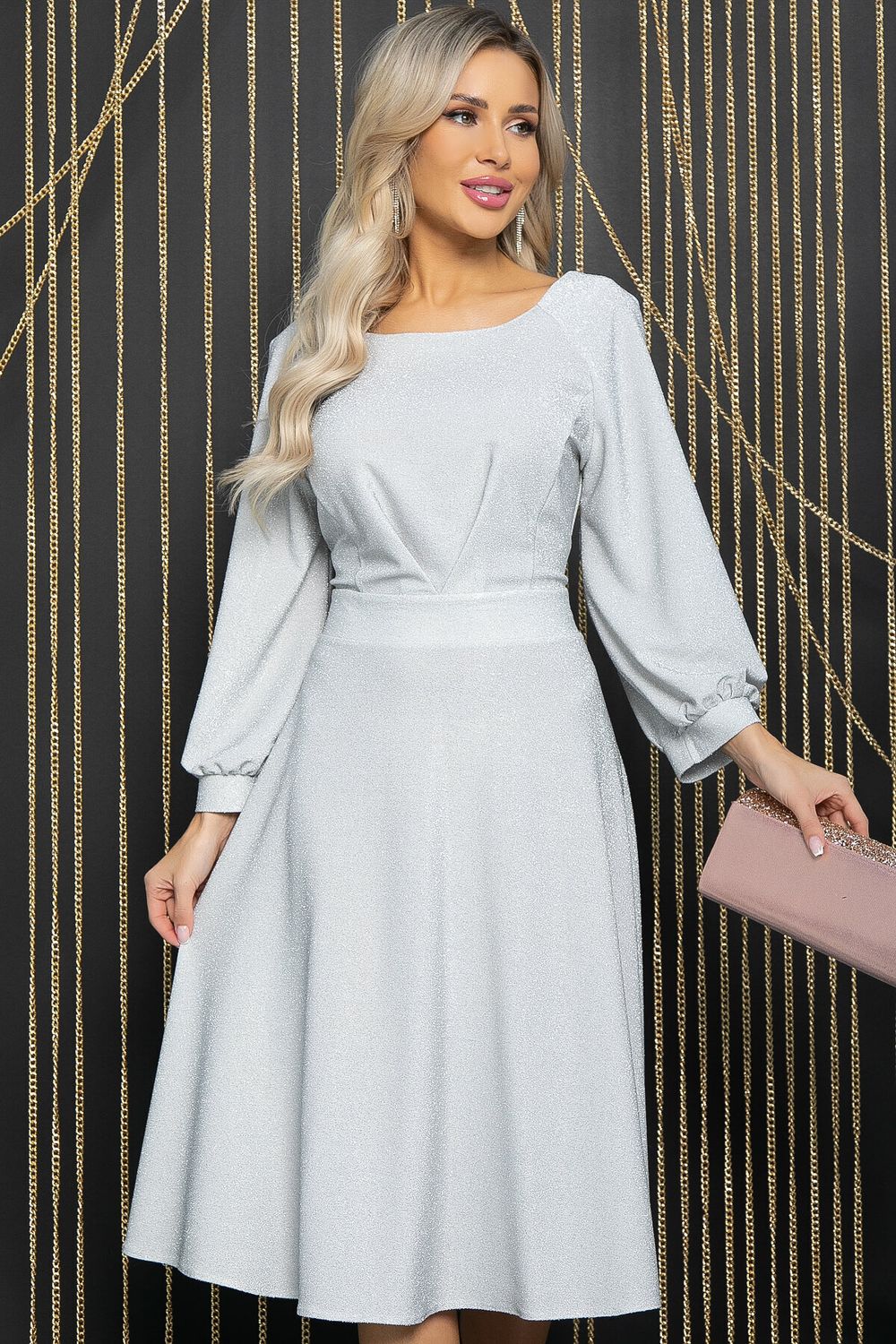 Платье Романтический вечер (серебро) П11971 LT Collection (Акция)