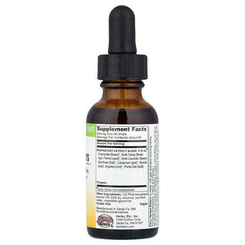 Herbs Etc., ежедневная травяная горькая настойка, 30 мл (1 жидк. унция)