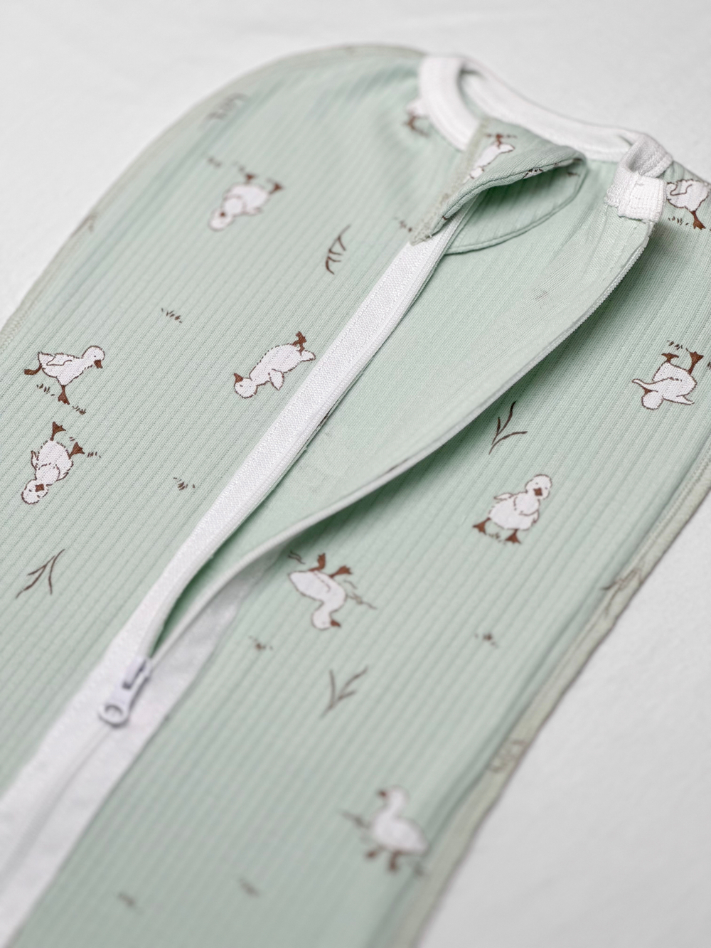 Пеленальный кокон Утята РУБЧИК Нефрит RinaAmari