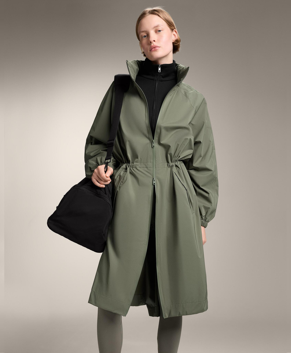 Oysho Ультралегкий компактный плащ, светлый хаки