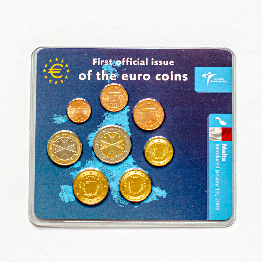 Malta 2008 Year Set: First Official Issue of the Euro Coins