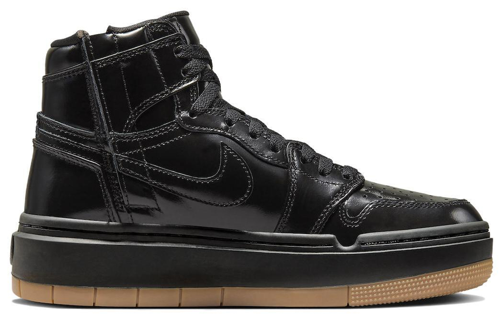 Jordan Air Jordan 1 Elevate Black Gum comfortable and versatile non-slip high-top retro basketball shoes women's black