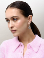 Серьги "Love Crystal" Silver