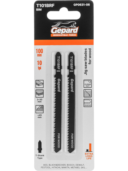 Пилка лобз. по дереву T101BRF (2 шт.) GEPARD