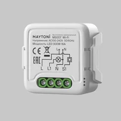 Wi-Fi выключатель одноканальный 250Вт Lighting control ms007
