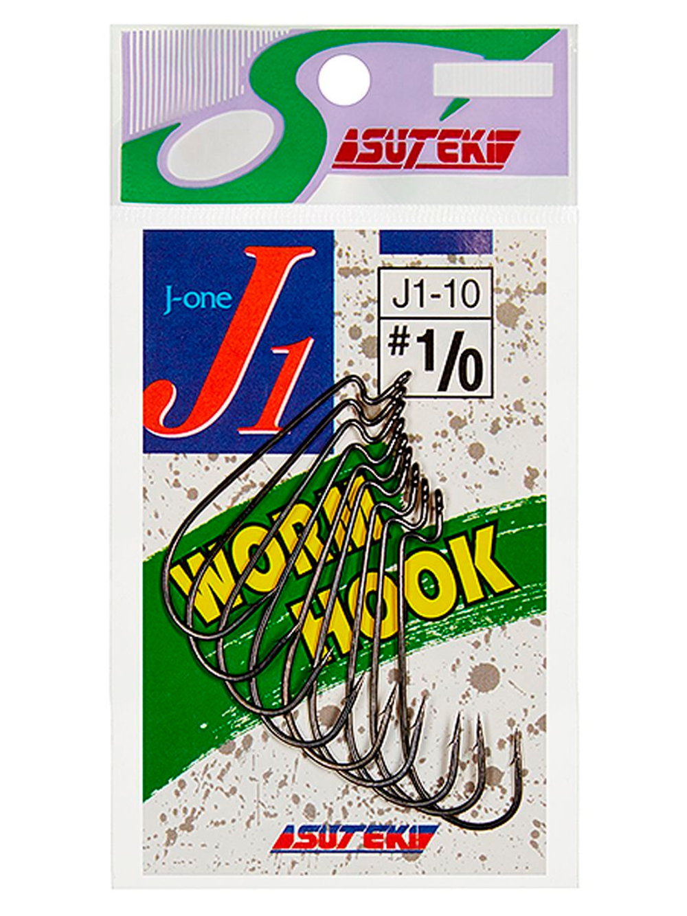 Крючок офсетный YAMAI Worm Hook J-1 #3; 10 шт